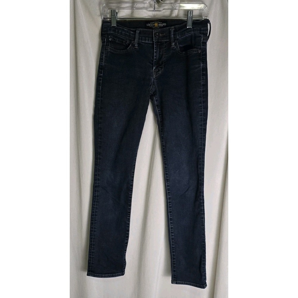 Lucky Brand Jeans Womens Size 2/26 Dark Wash Blue Sweet Mid Rise Straight‎